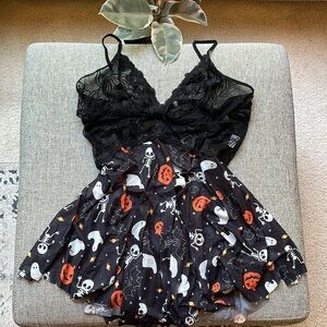 ✨ Halloween Baby Doll with Lace and adjustable straps, Size: 3X ✨